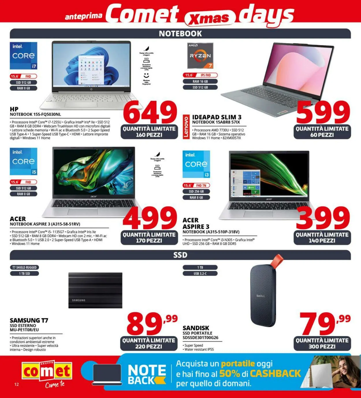 Comet Volantino attuale da 1 dicembre a 7 dicembre di 2023 - Pagina del volantino 12