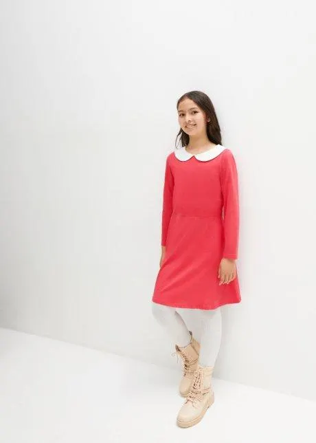 Abito di jersey con colletto