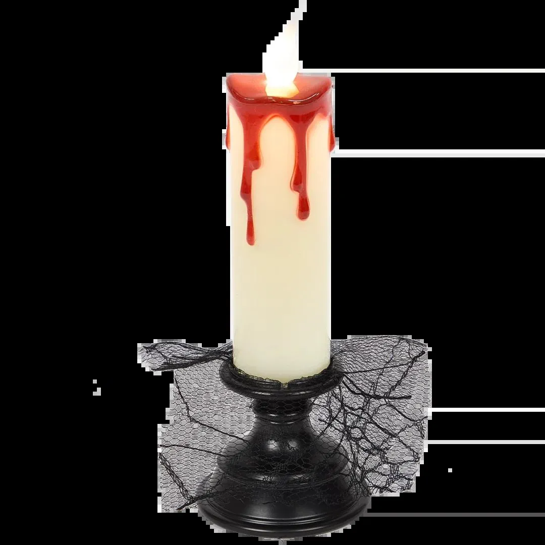 Candeliere di Halloween con candela LED
