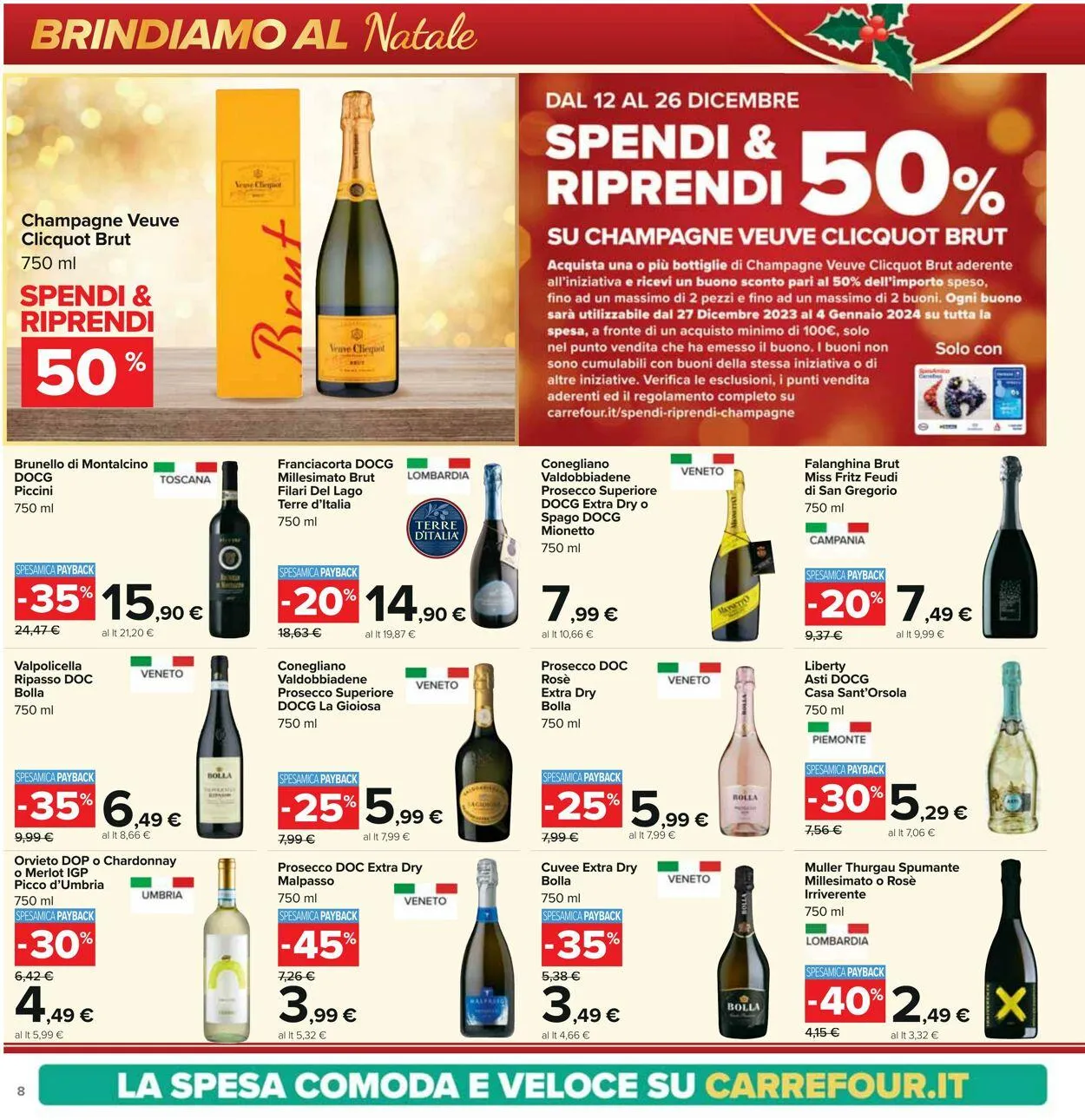 Carrefour Volantino attuale da 12 dicembre a 26 dicembre di 2023 - Pagina del volantino 8