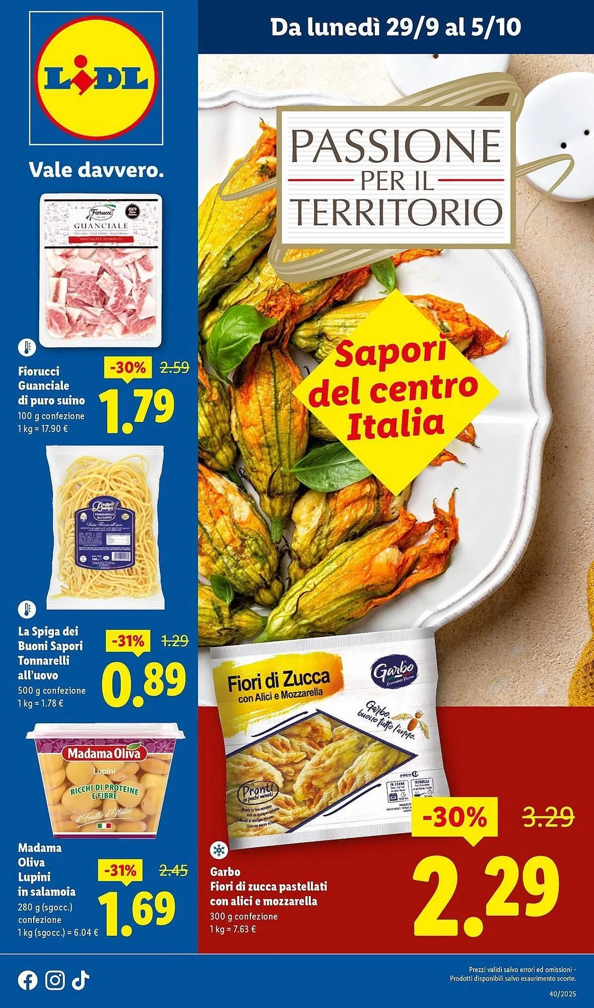 Volantino Lidl da 29 settembre a 5 ottobre di 2025 - Pagina del volantino 1