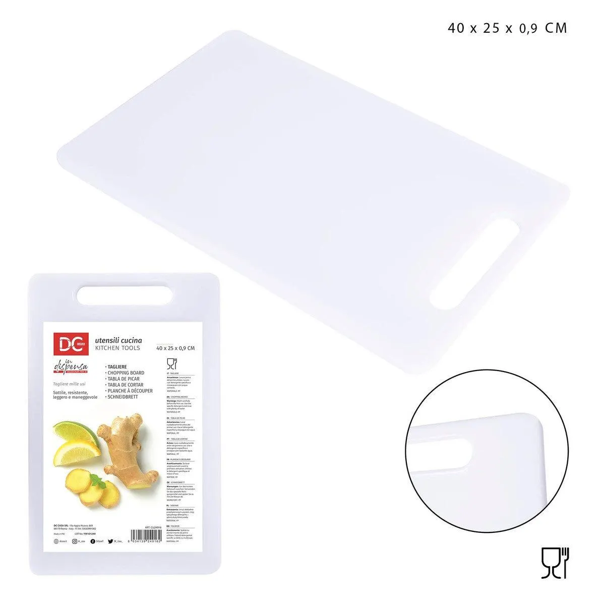 Dc - Plastic Cutting Board 40x25Cm