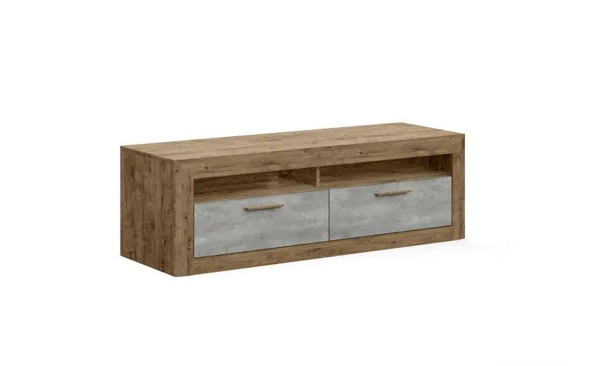 Tolosa porta tv 2 cassetti e 2 vani ribec cognac