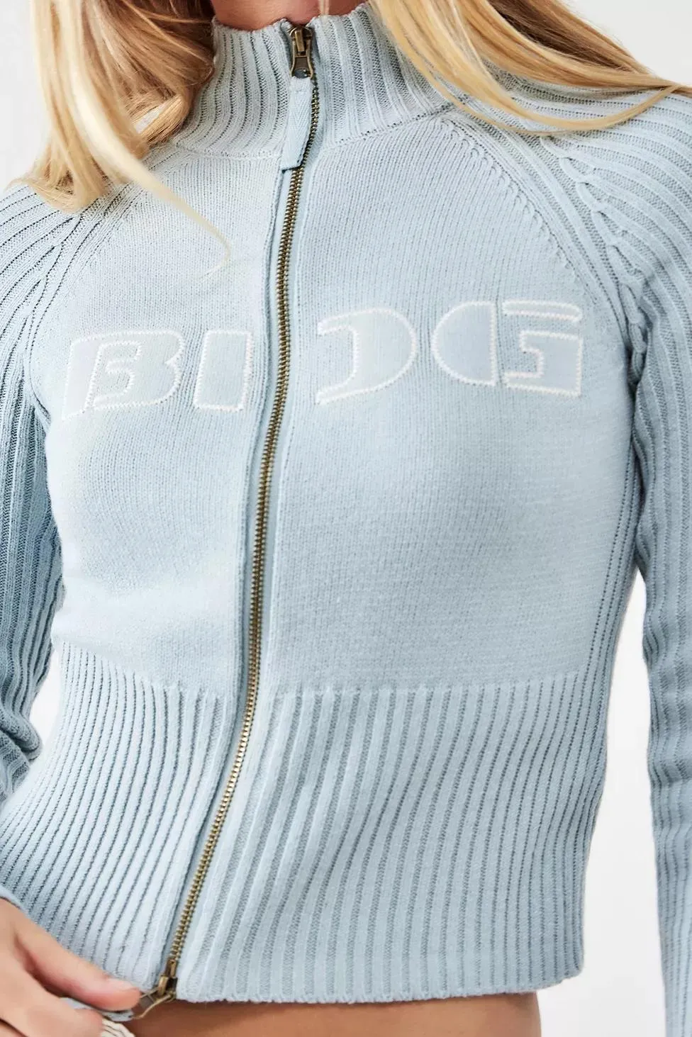BDG Zip-Through Knit Track Top