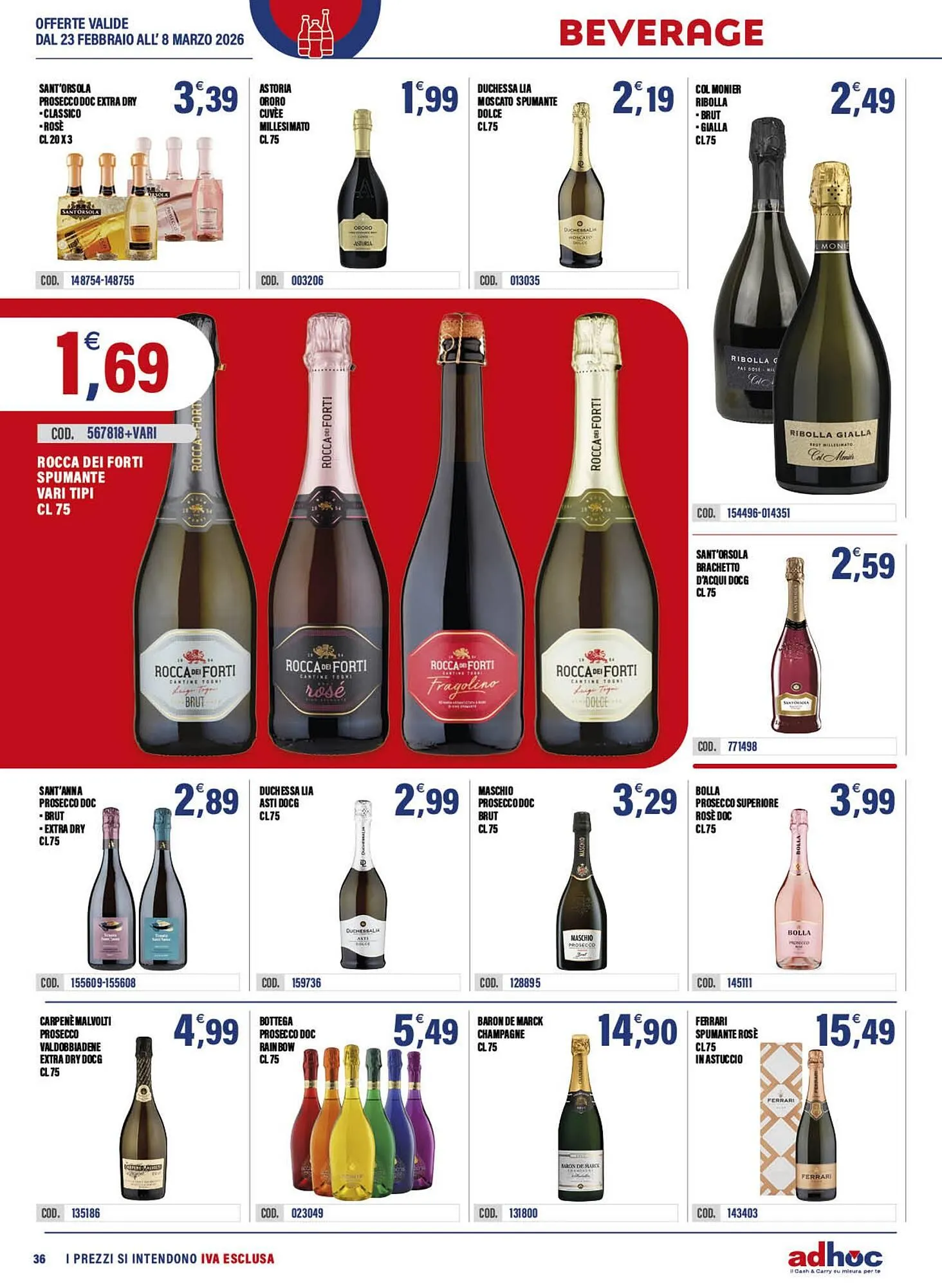 Volantino Adhoc da 23 febbraio a 8 marzo di 2026 - Pagina del volantino 36