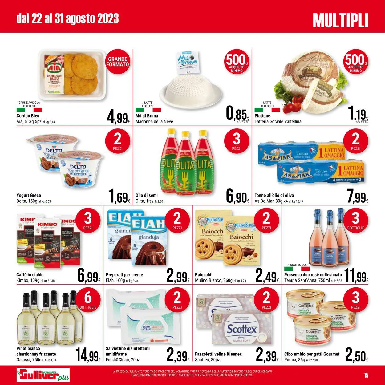Gulliver Volantino attuale da 22 agosto a 31 agosto di 2023 - Pagina del volantino 15