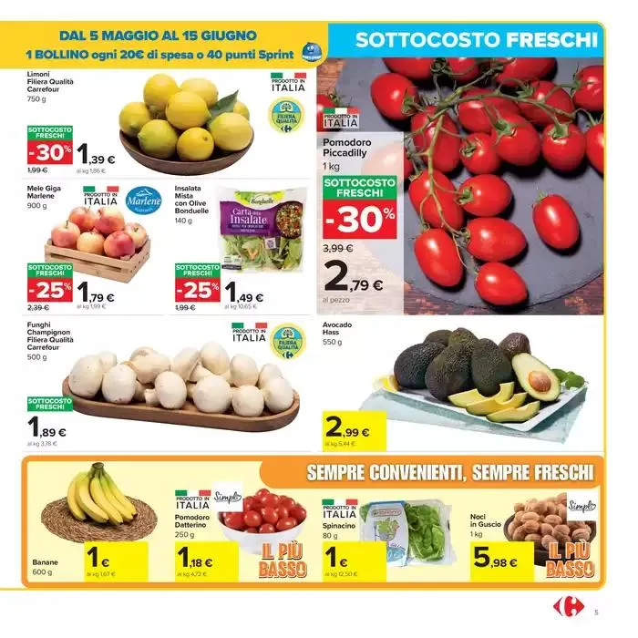 Sottocosto freschi da 16 maggio a 28 maggio di 2025 - Pagina del volantino 5