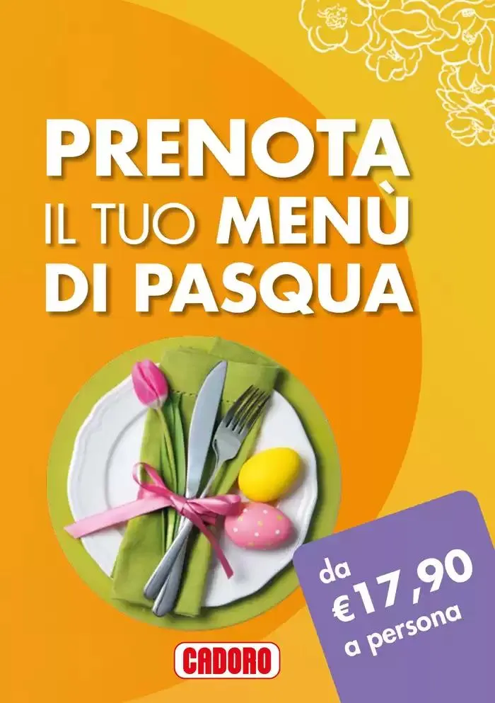 Prenota il tuo menu di pasqua - 1