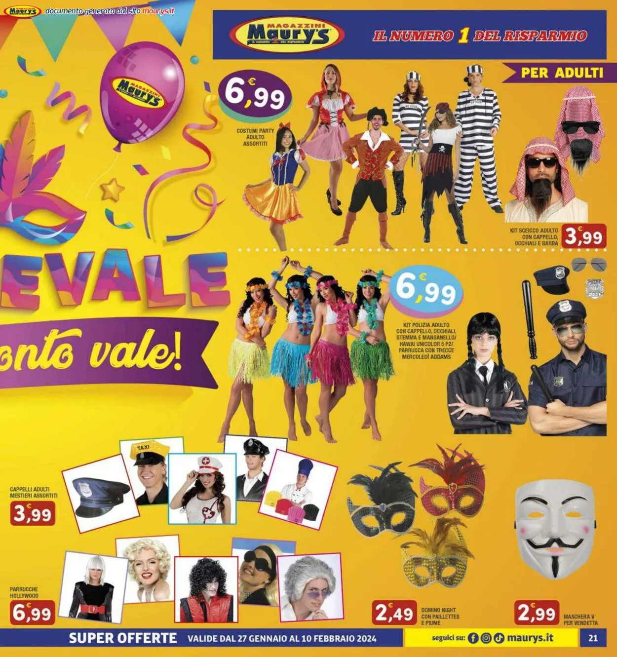 Maury's Volantino attuale da 27 gennaio a 10 febbraio di 2024 - Pagina del volantino 21