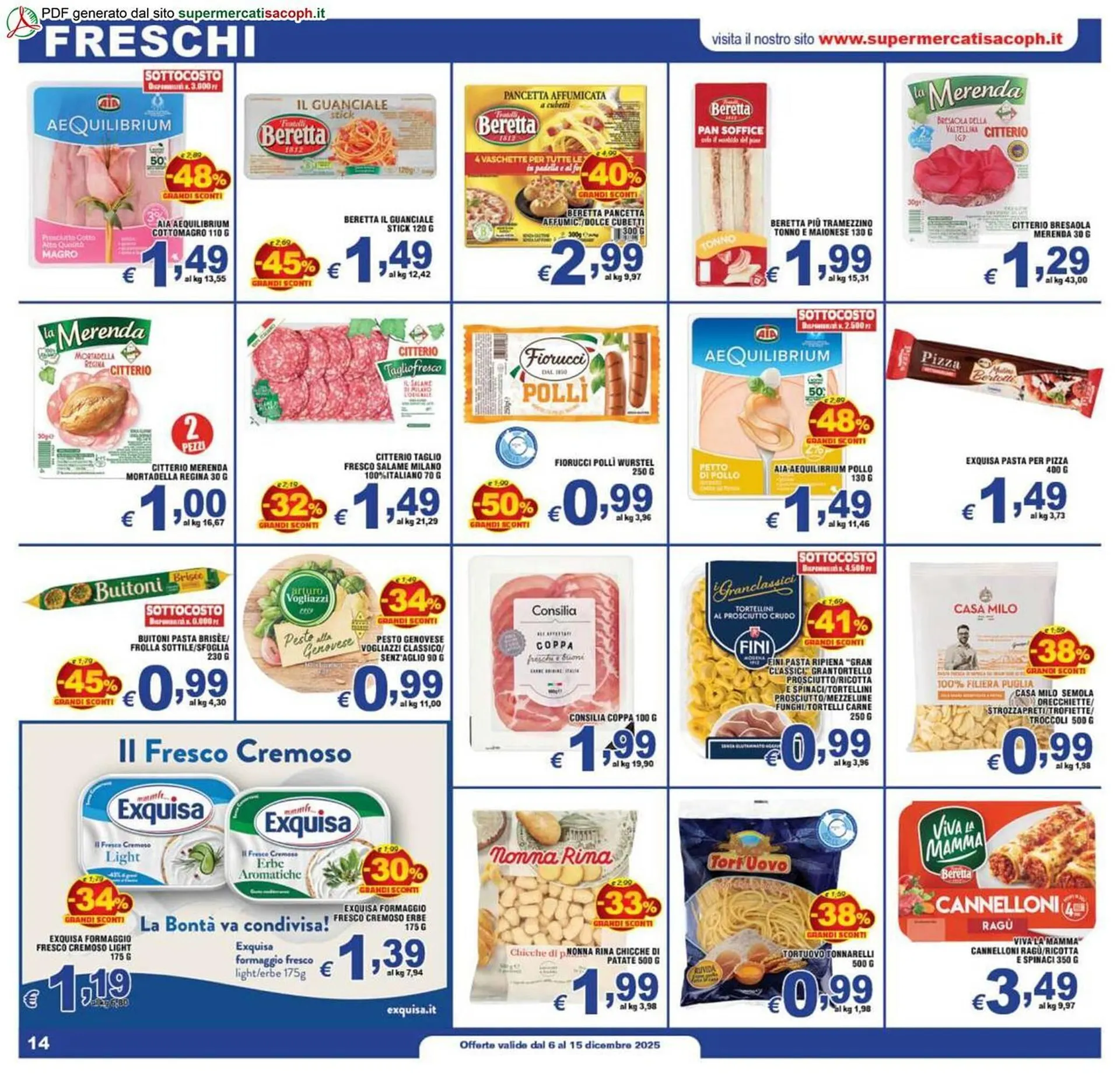 Volantino Sacoph da 6 dicembre a 15 dicembre di 2025 - Pagina del volantino 14