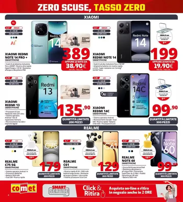Zero scusa, tasso zero da Comet! da 3 aprile a 16 aprile di 2025 - Pagina del volantino 4