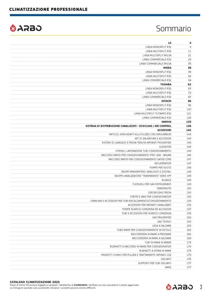 Catalogo Climatizzazione 2025 da 1 gennaio a 31 dicembre di 2025 - Pagina del volantino 3