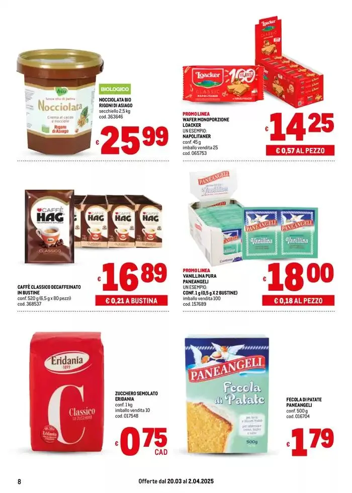 Offerte per te -Area 2 da 20 marzo a 2 aprile di 2025 - Pagina del volantino 8