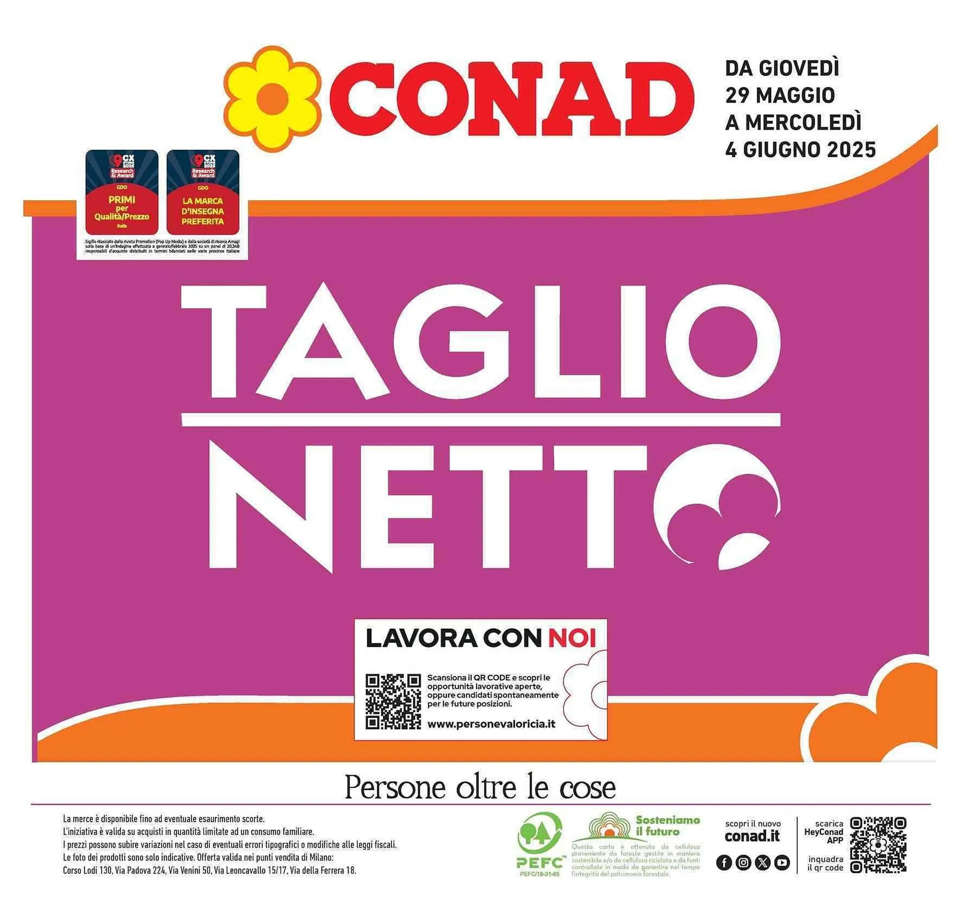 Volantino Conad da 29 maggio a 4 giugno di 2025 - Pagina del volantino 1