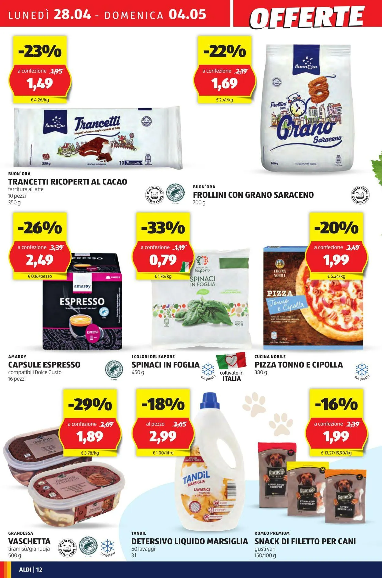 Aldi Volantino attuale da 28 aprile a 4 maggio di 2025 - Pagina del volantino 12