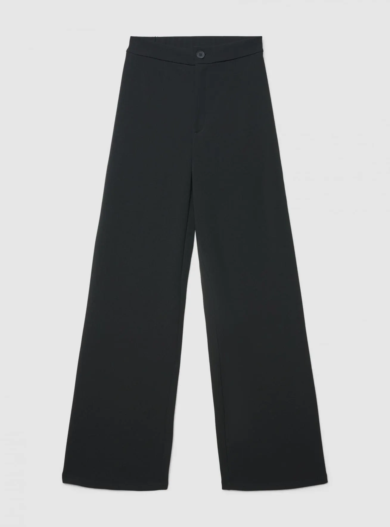 Pantaloni wide leg tinta unita Nero