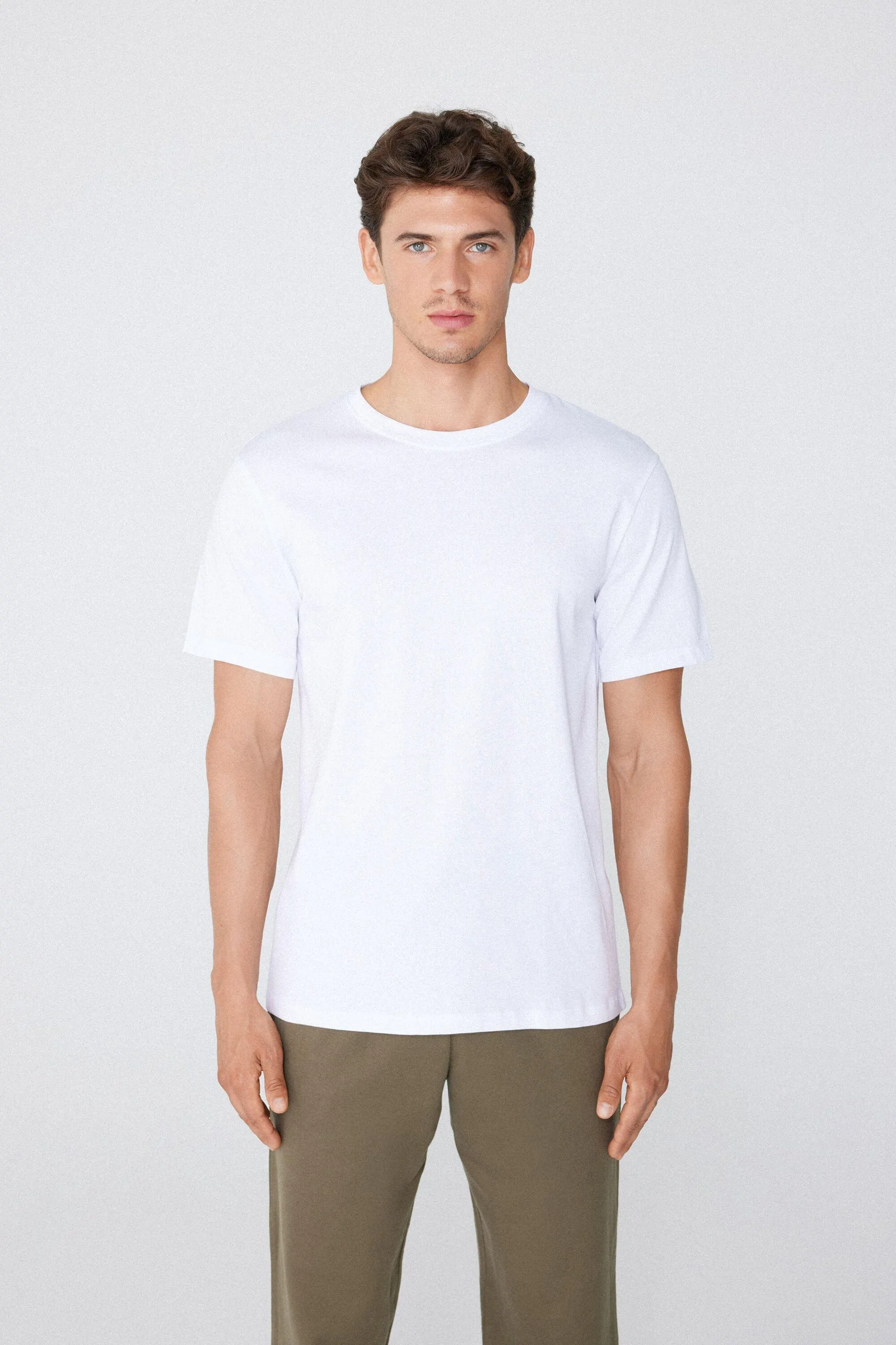 T-Shirt in 100% Cotone a Girocollo