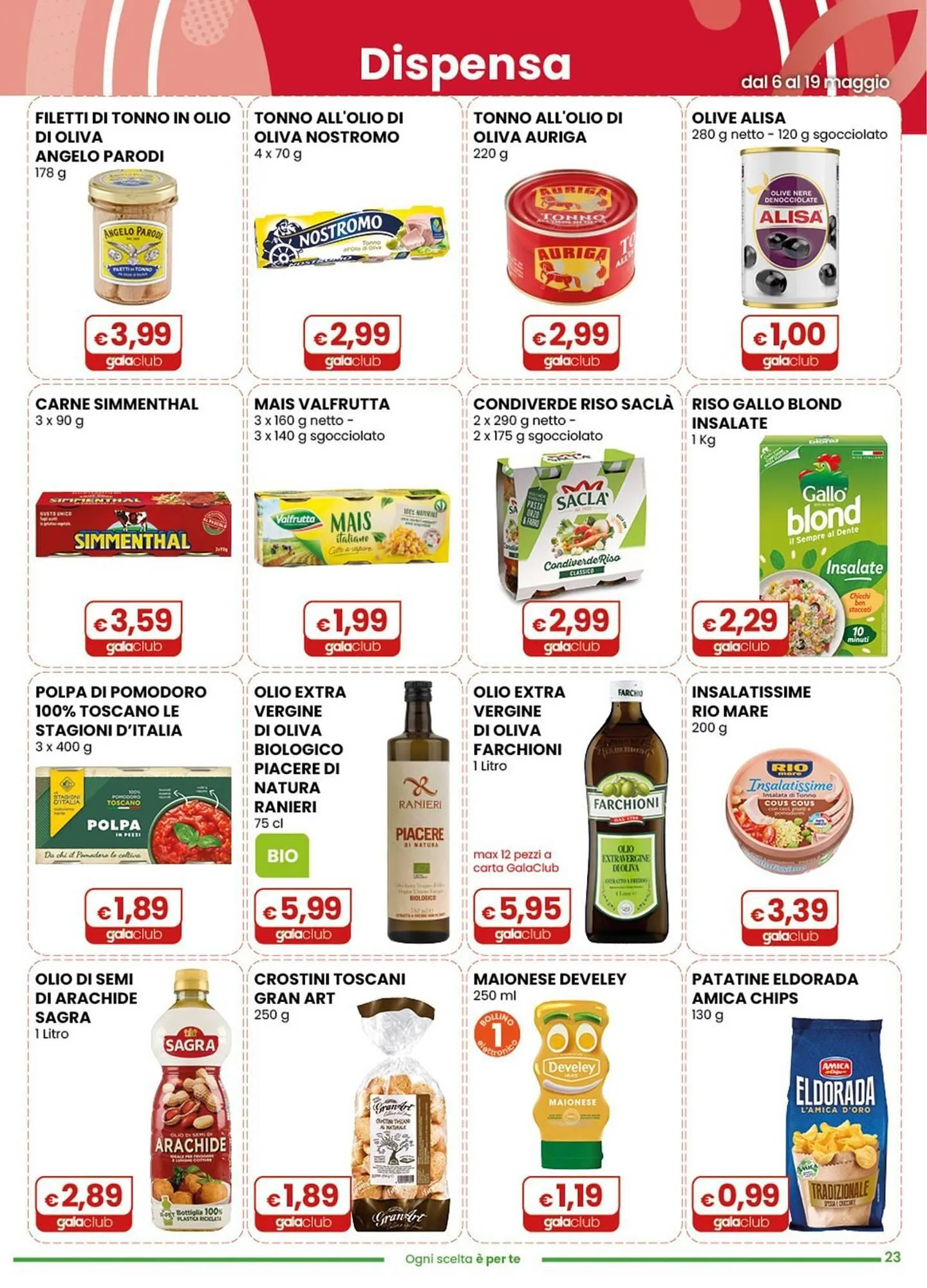 Volantino Gala Supermercati da 6 maggio a 19 maggio di 2026 - Pagina del volantino 23