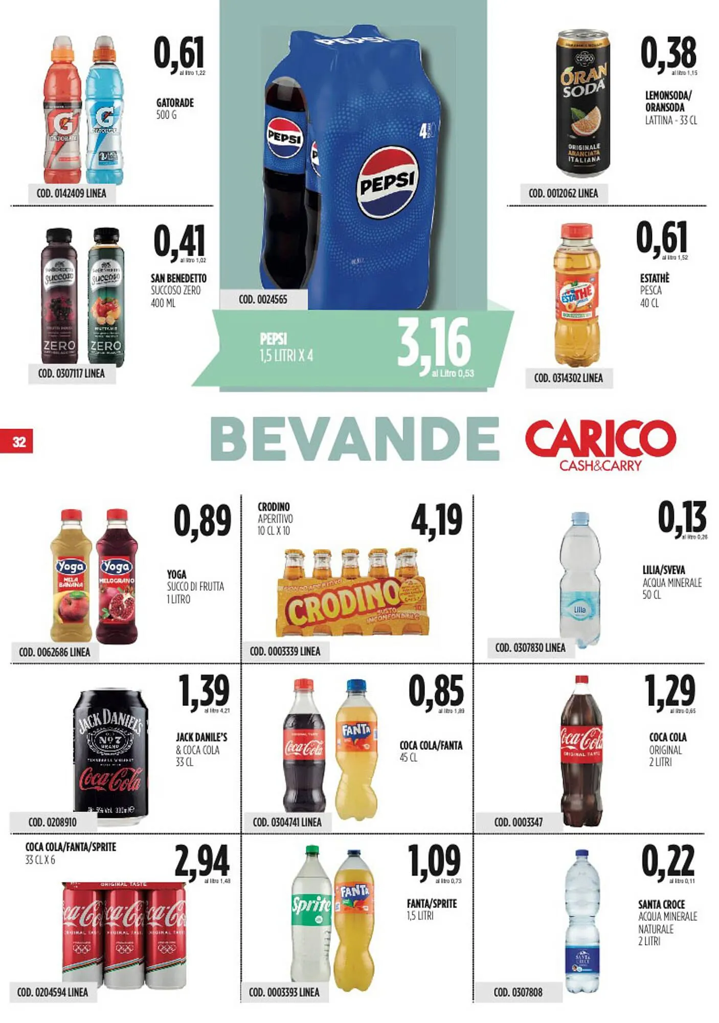 Volantino Carico Cash & Carry da 25 settembre a 8 ottobre di 2025 - Pagina del volantino 32