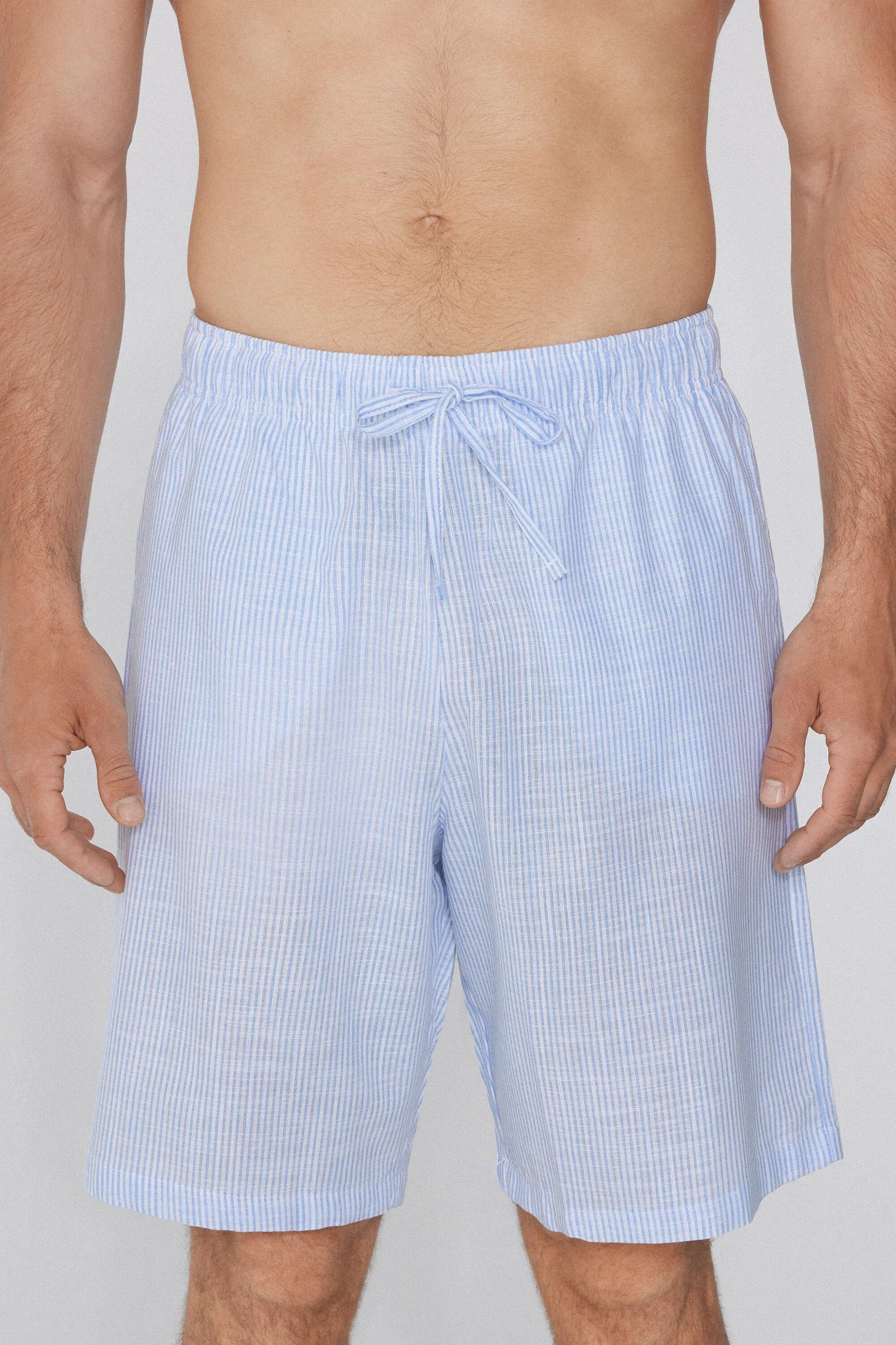 Pantaloncini Corti in 100% Cotone Super Leggero con Tasche