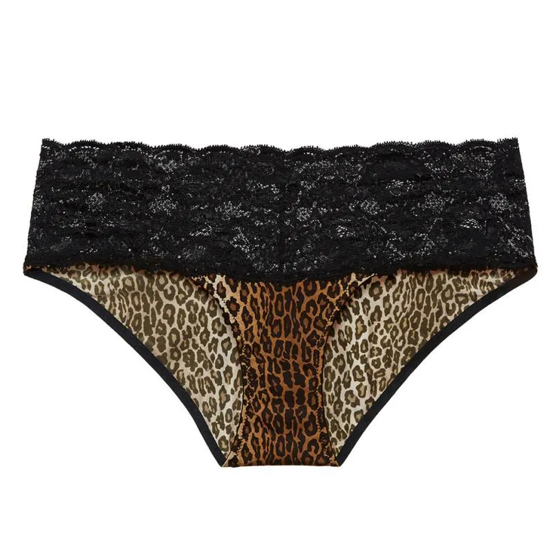 CB-EVOLP0734LEO- Evolution Slip Comfie in pizzo - nero leopardato Anouck
