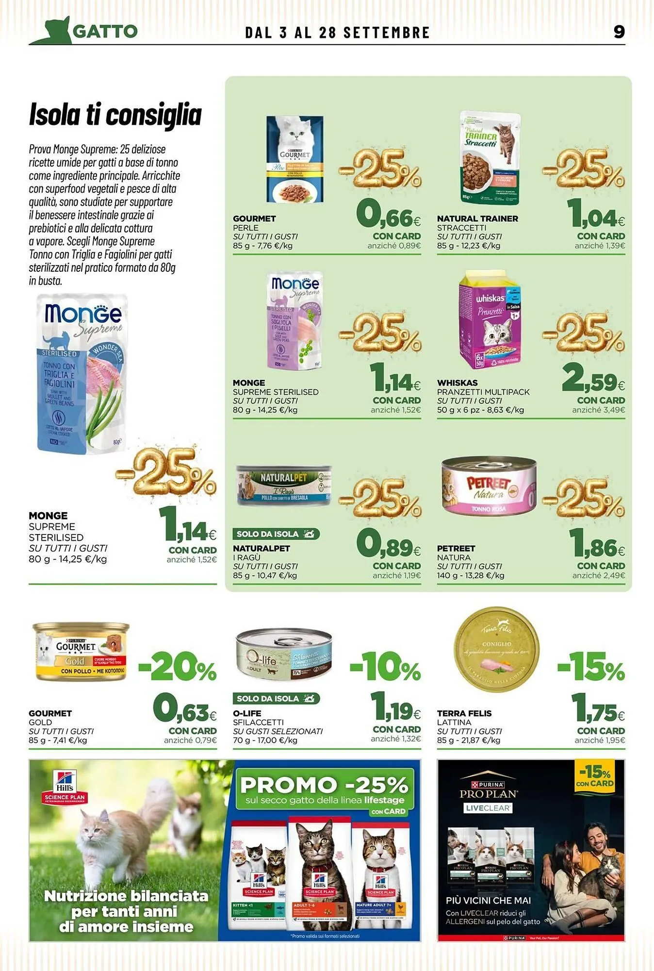 volantino L´Isola dei Tesori da 3 settembre a 28 settembre di 2025 - Pagina del volantino 9