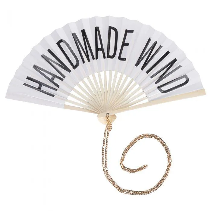 Ventaglio Handmade Wind, manico in bambù, Bigismore