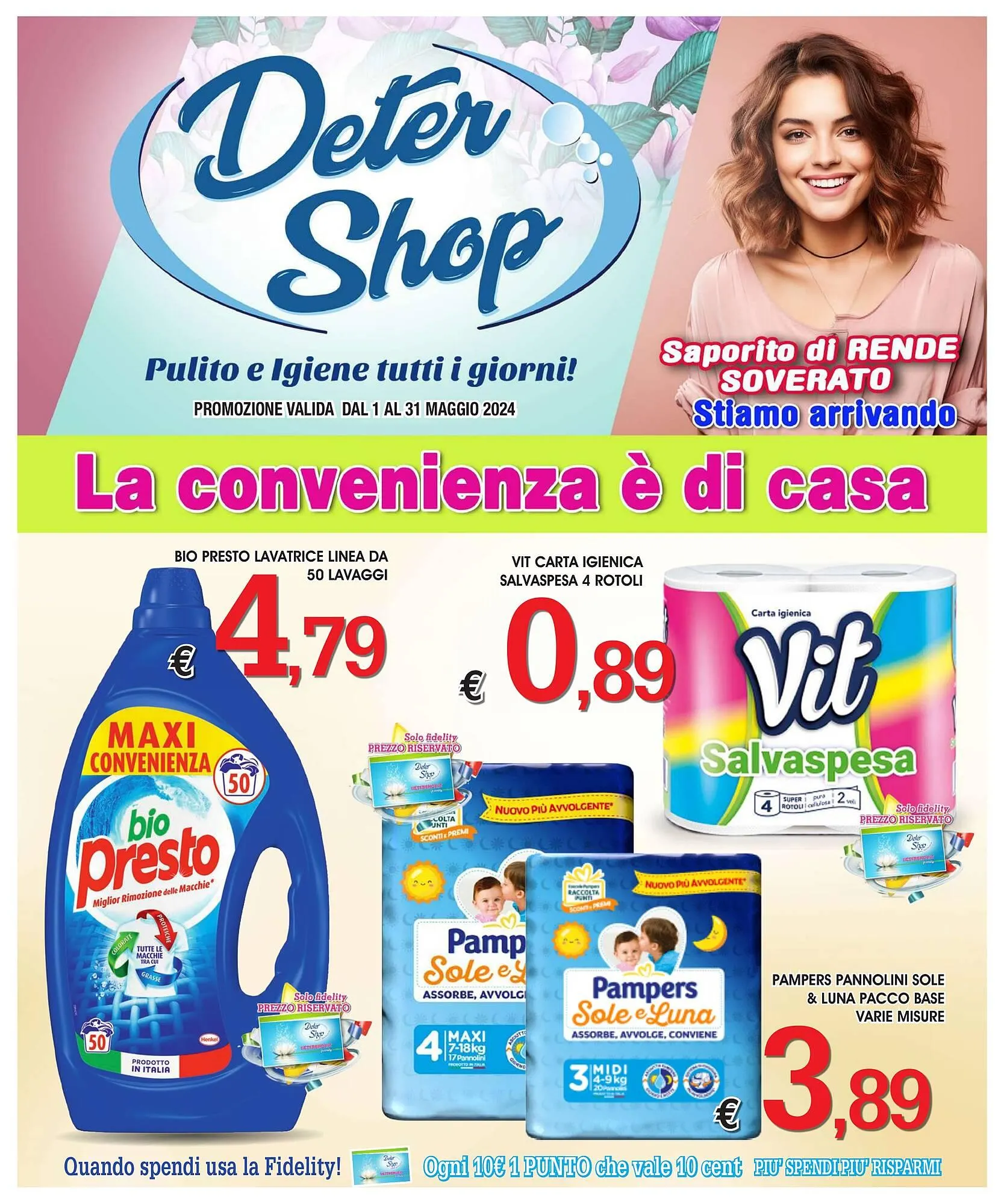 Volantino Deter Shop da 1 maggio a 31 maggio di 2024 - Pagina del volantino 1