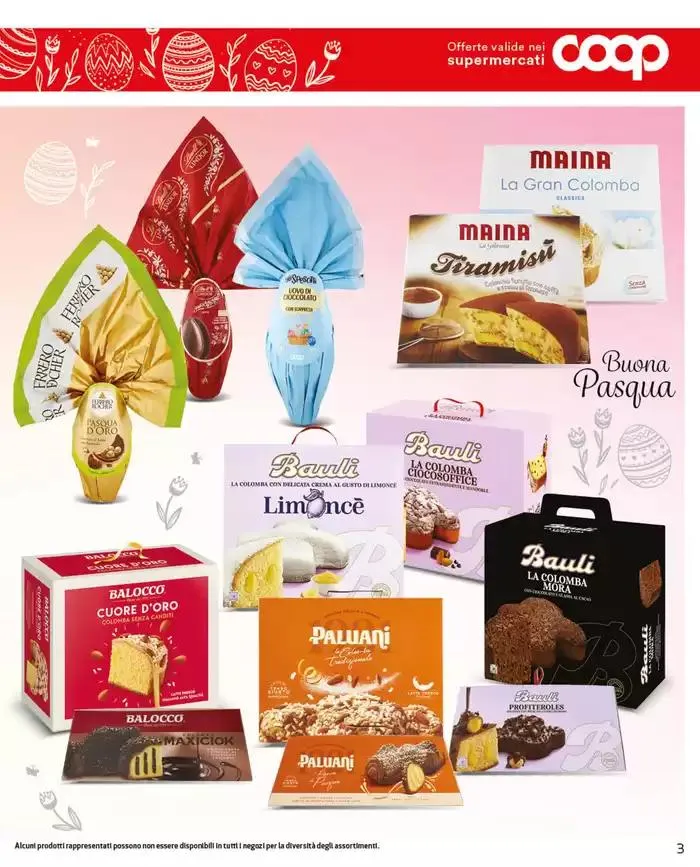 La pasqua alla coop conviene al tuo portafogli e a tutti. da 11 aprile a 22 aprile di 2025 - Pagina del volantino 3