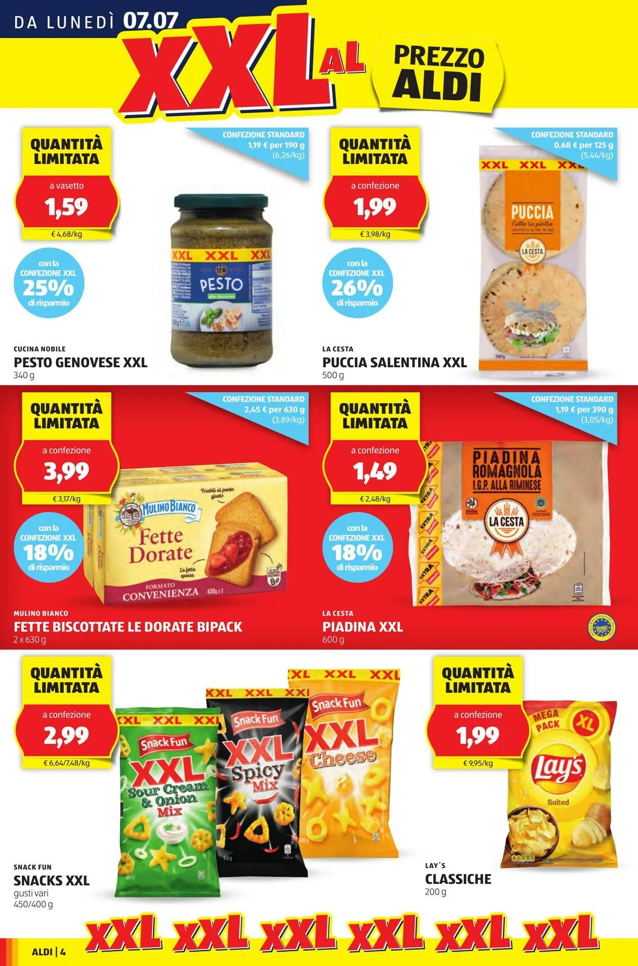 Aldi Volantino attuale da 7 luglio a 13 luglio di 2025 - Pagina del volantino 4
