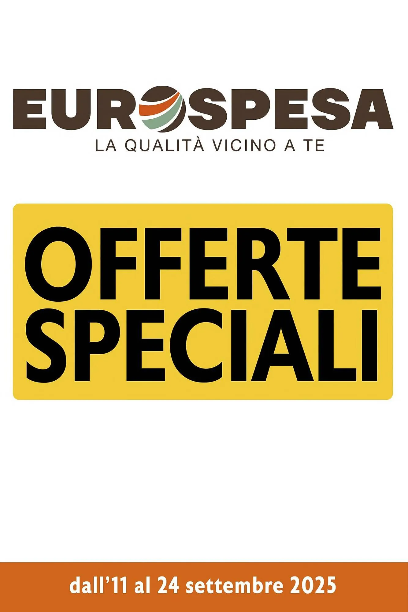 Volantino Eurospesa da 11 settembre a 24 settembre di 2025 - Pagina del volantino 1