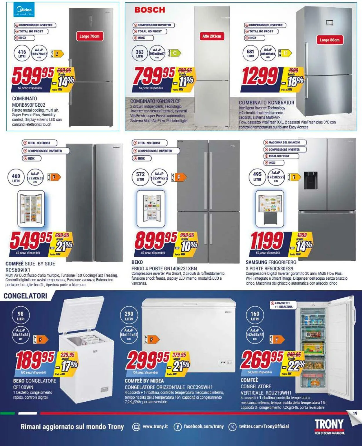 Trony - Palermo Volantino attuale da 27 dicembre a 17 gennaio di 2024 - Pagina del volantino 19