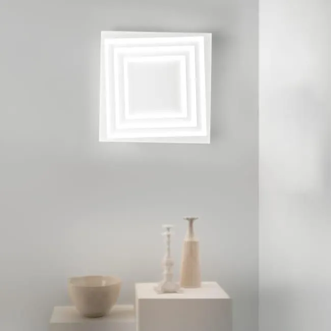 Plafoniera LED design Kundili, bianco 5.5x5.6 cm dimmerabile, 8800 lumen INSPIRE