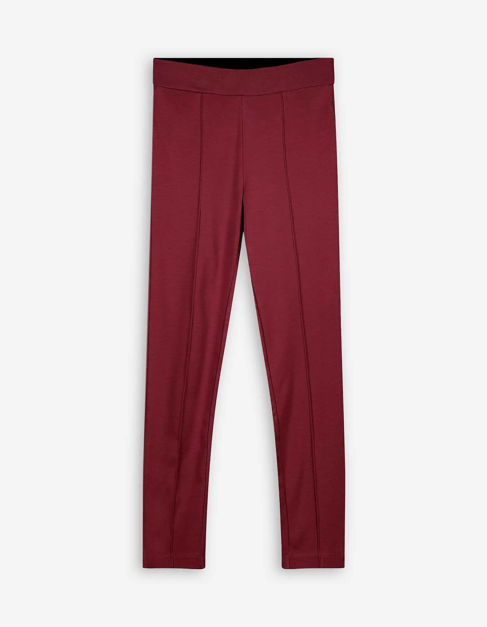 Leggings - Piega - rosso scuro