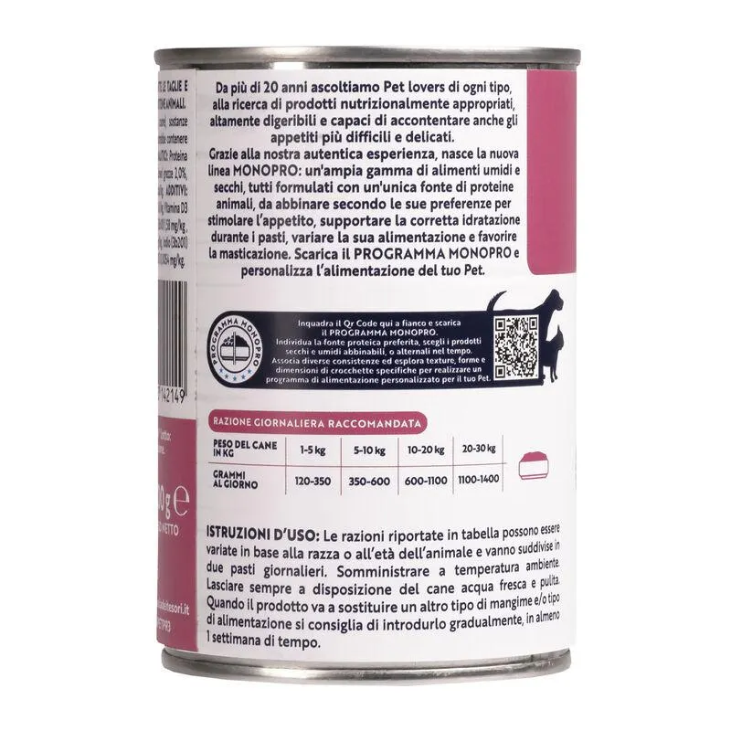 Monopro Dog Adult All breeds Maiale 400 gr 000126860