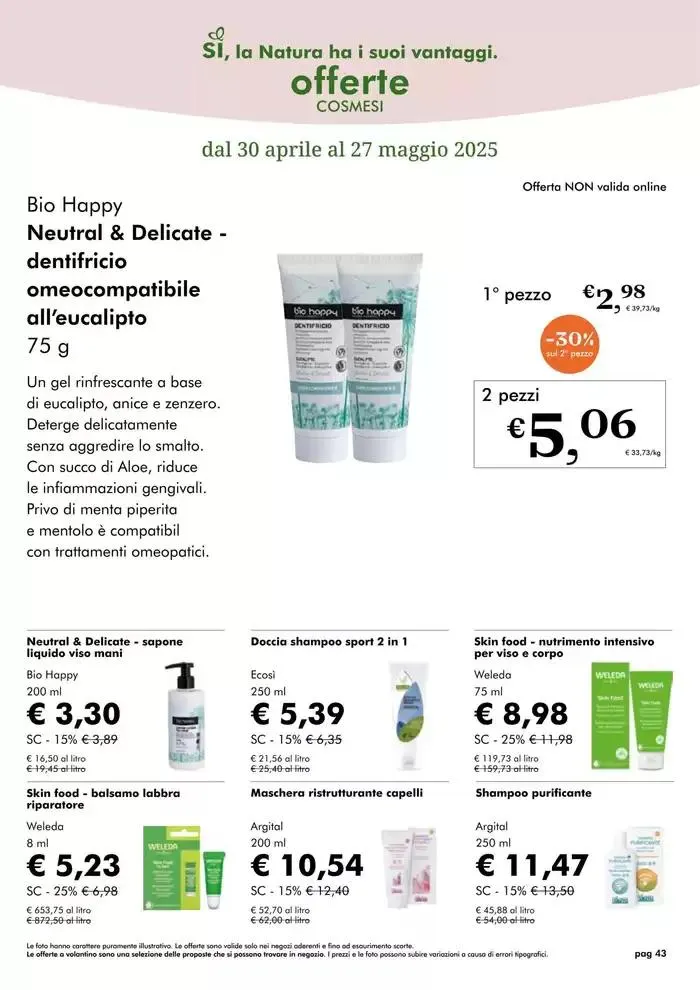 Una dispensa essenziale per l'arrivo dell'estate da 1 maggio a 31 maggio di 2025 - Pagina del volantino 43