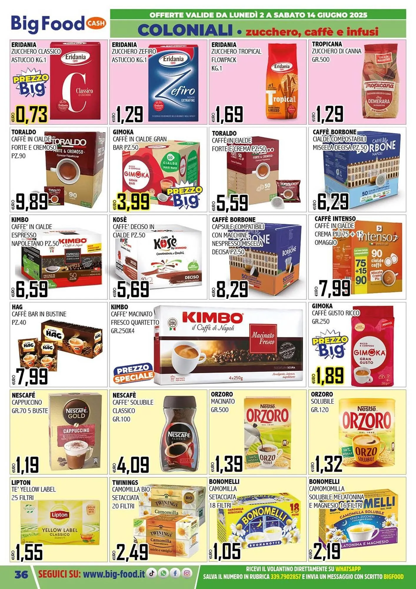 Volantino Big Food da 2 giugno a 14 giugno di 2025 - Pagina del volantino 36