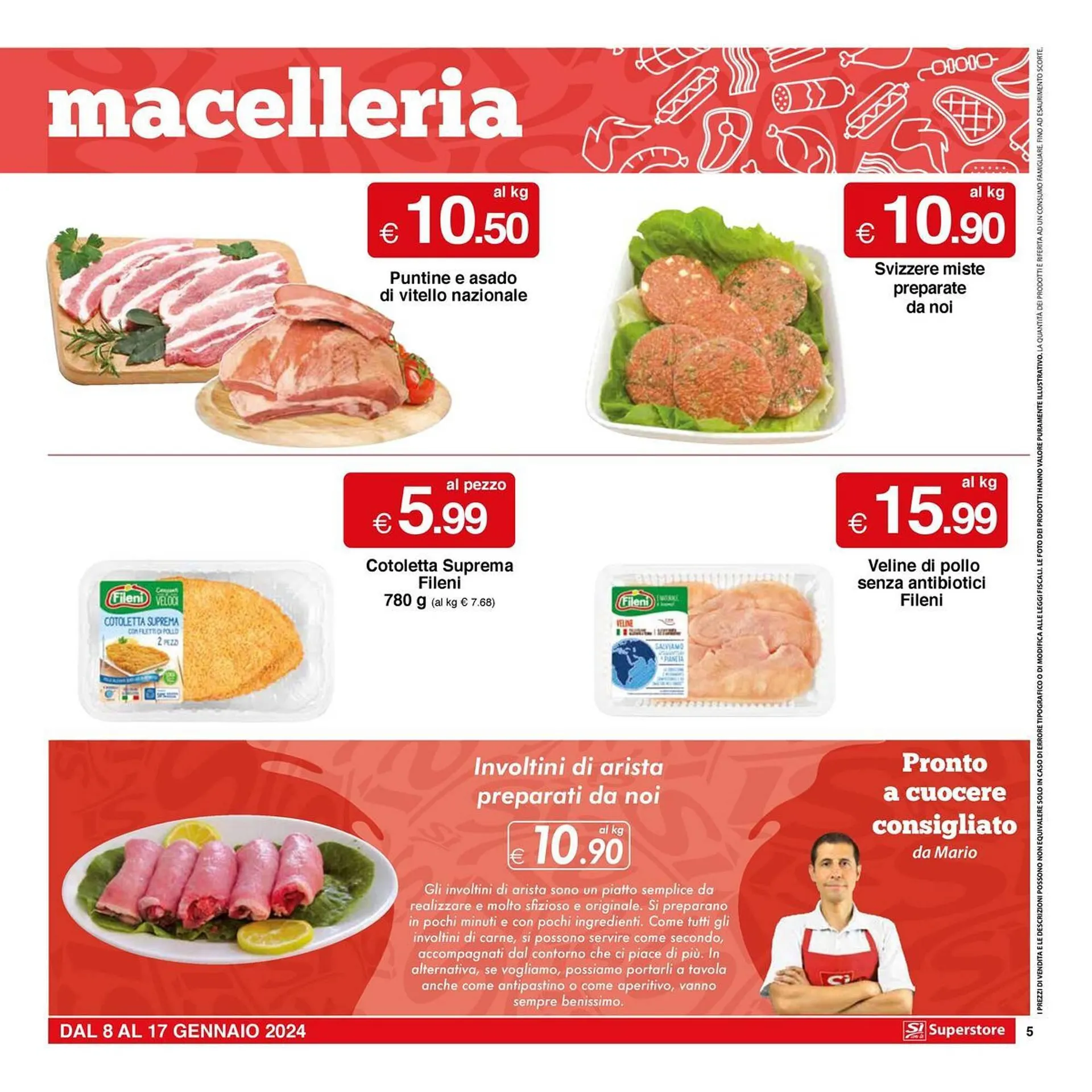 Volantino Sì con te Superstore da 8 gennaio a 17 gennaio di 2024 - Pagina del volantino 5
