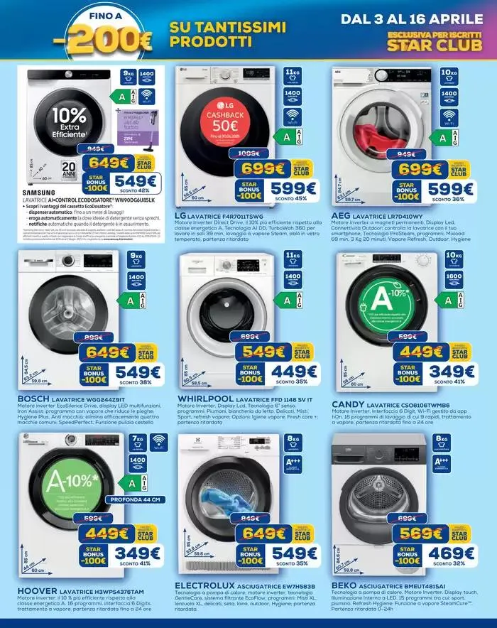 Star bonus -200€ da 3 aprile a 16 aprile di 2025 - Pagina del volantino 15