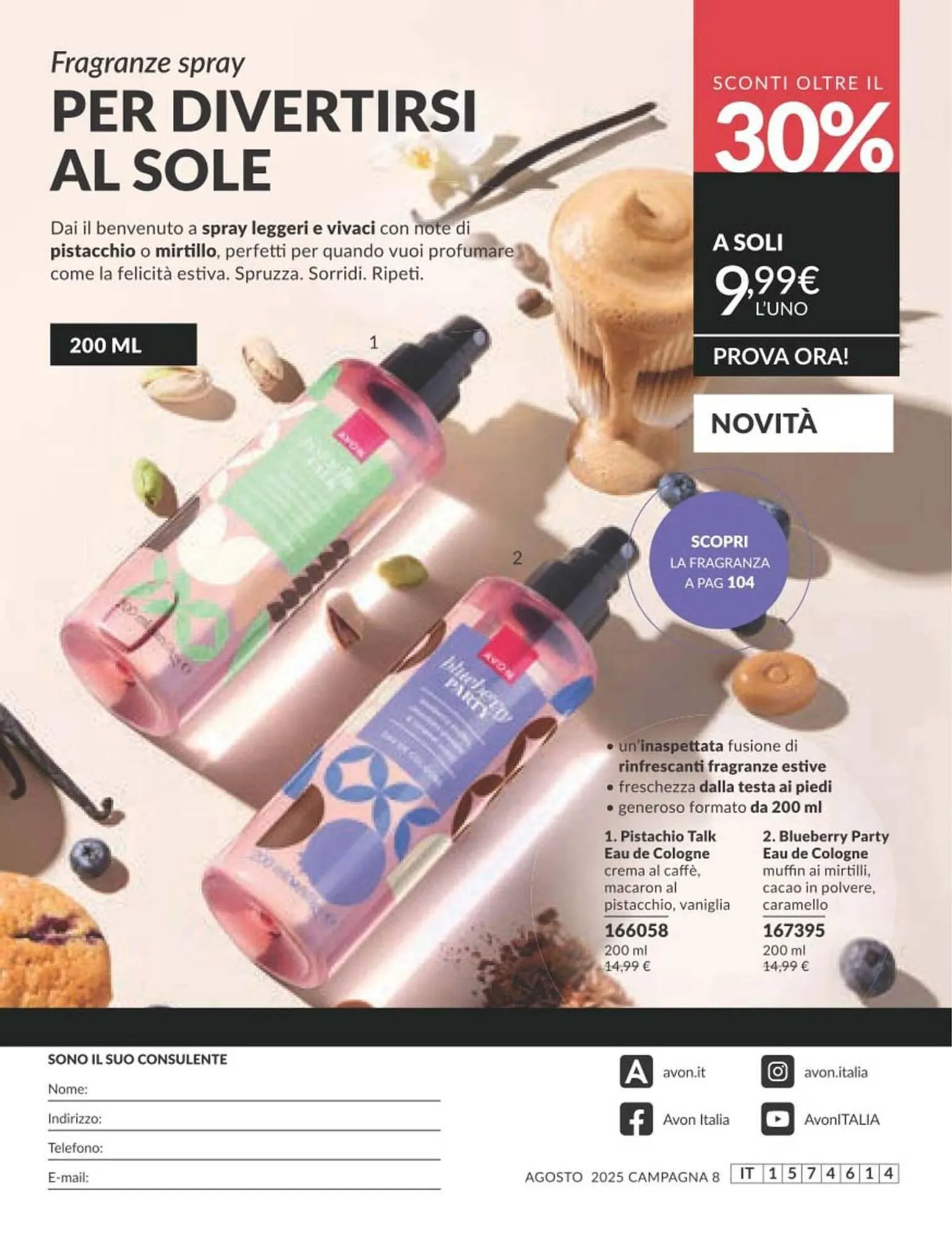 Volantino Avon da 1 agosto a 31 agosto di 2025 - Pagina del volantino 107