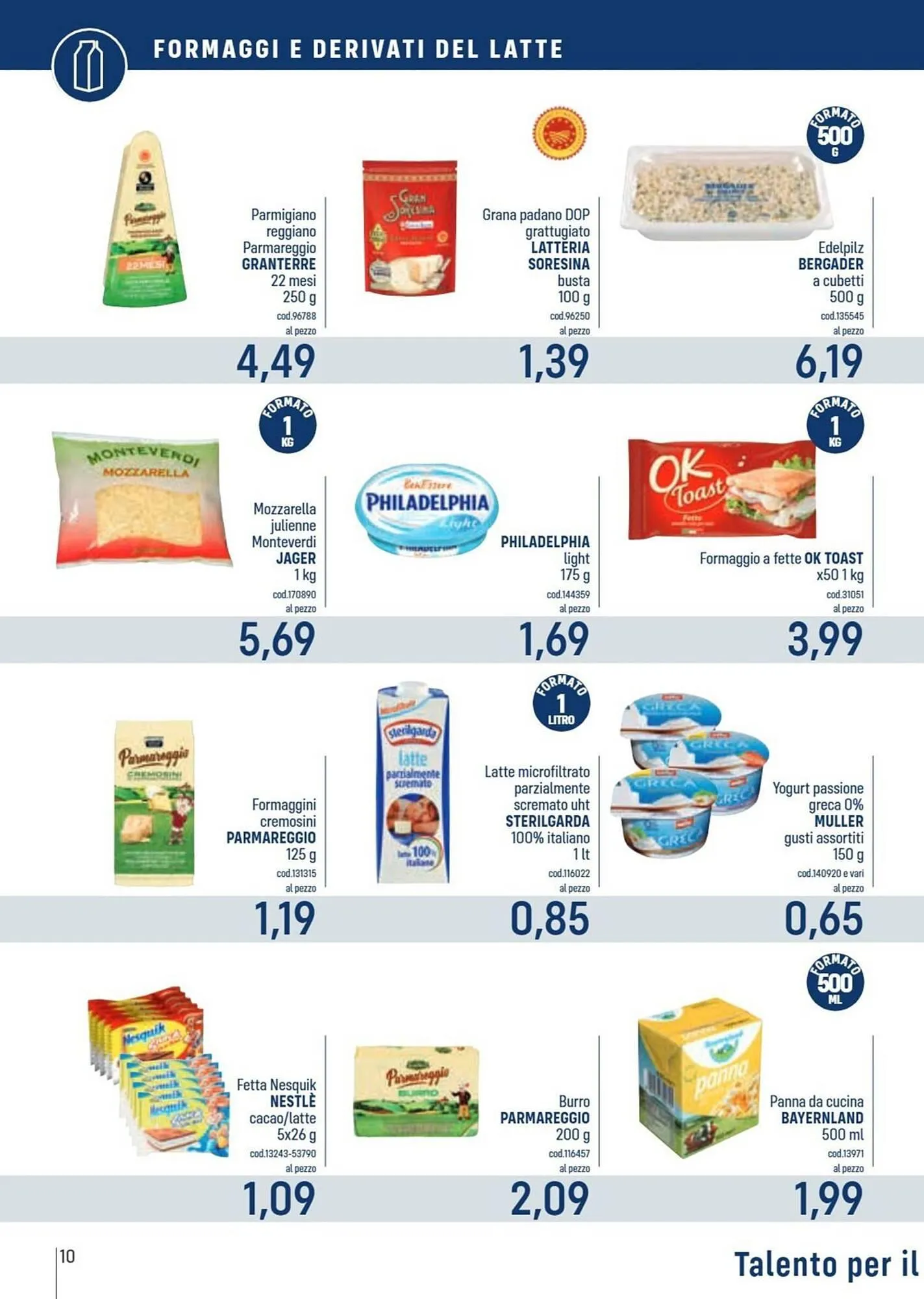 Volantino Talento Professional Store da 2 giugno a 15 giugno di 2025 - Pagina del volantino 10