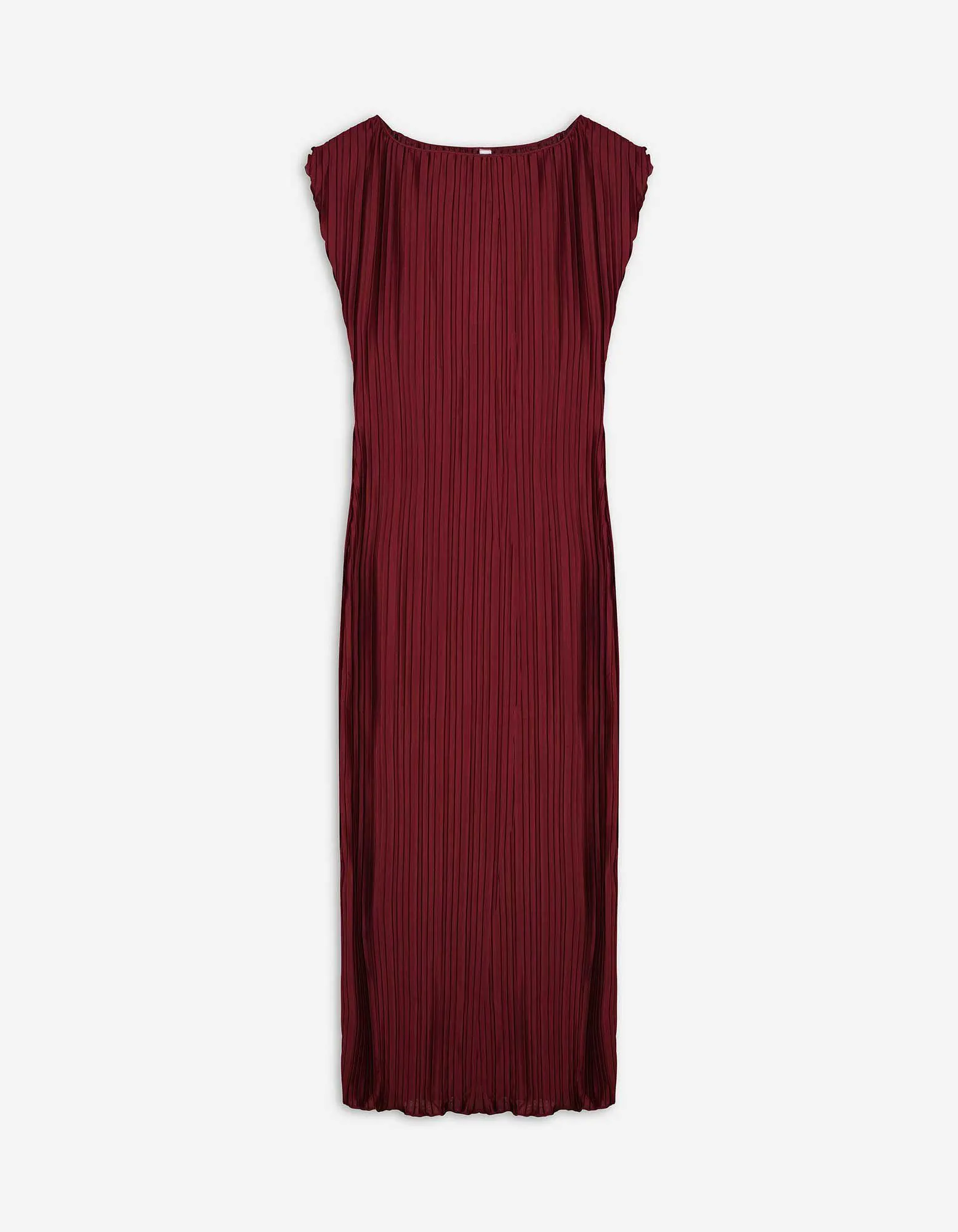 Abito - Pieghe - rosso scuro