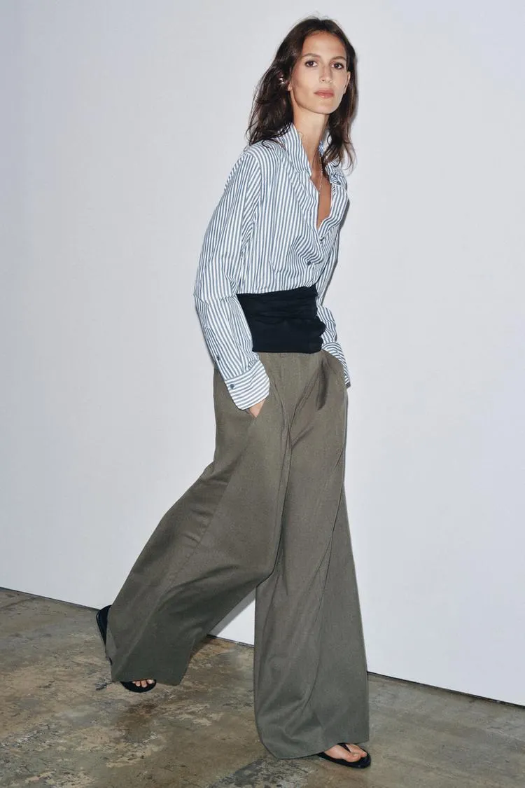 CAMICIA MORBIDA A RIGHE ZW COLLECTION