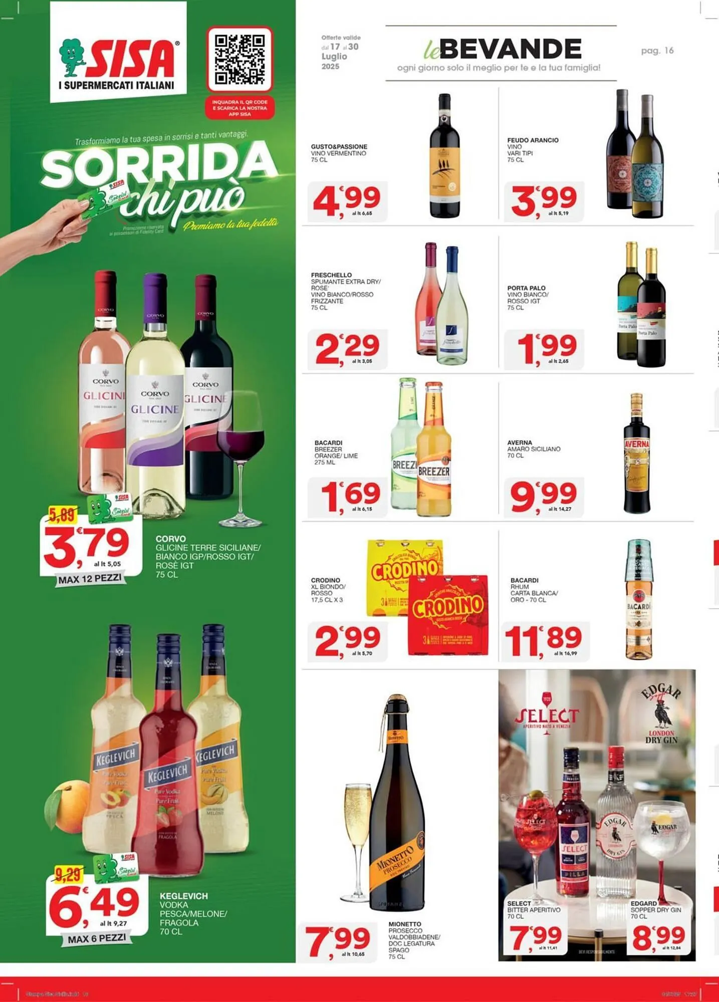 Volantino Sisa da 17 luglio a 30 luglio di 2025 - Pagina del volantino 16