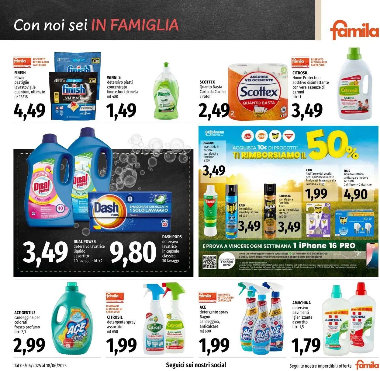 Famila Volantino attuale da 5 giugno a 18 giugno di 2025 - Pagina del volantino 23
