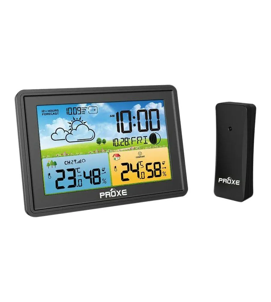 STAZIONE METEO CON SENSORE ESTERNO A COLORI