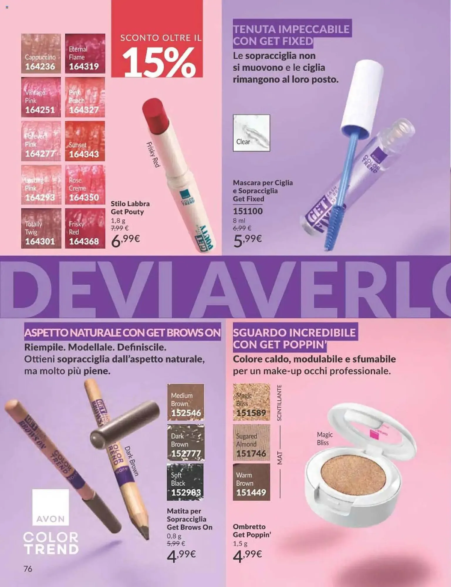 Catalogo Avon da 1 marzo a 31 marzo di 2026 - Pagina del volantino 76