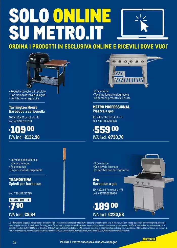 Catalogo Barbecue 2025 da 22 aprile a 14 maggio di 2025 - Pagina del volantino 19