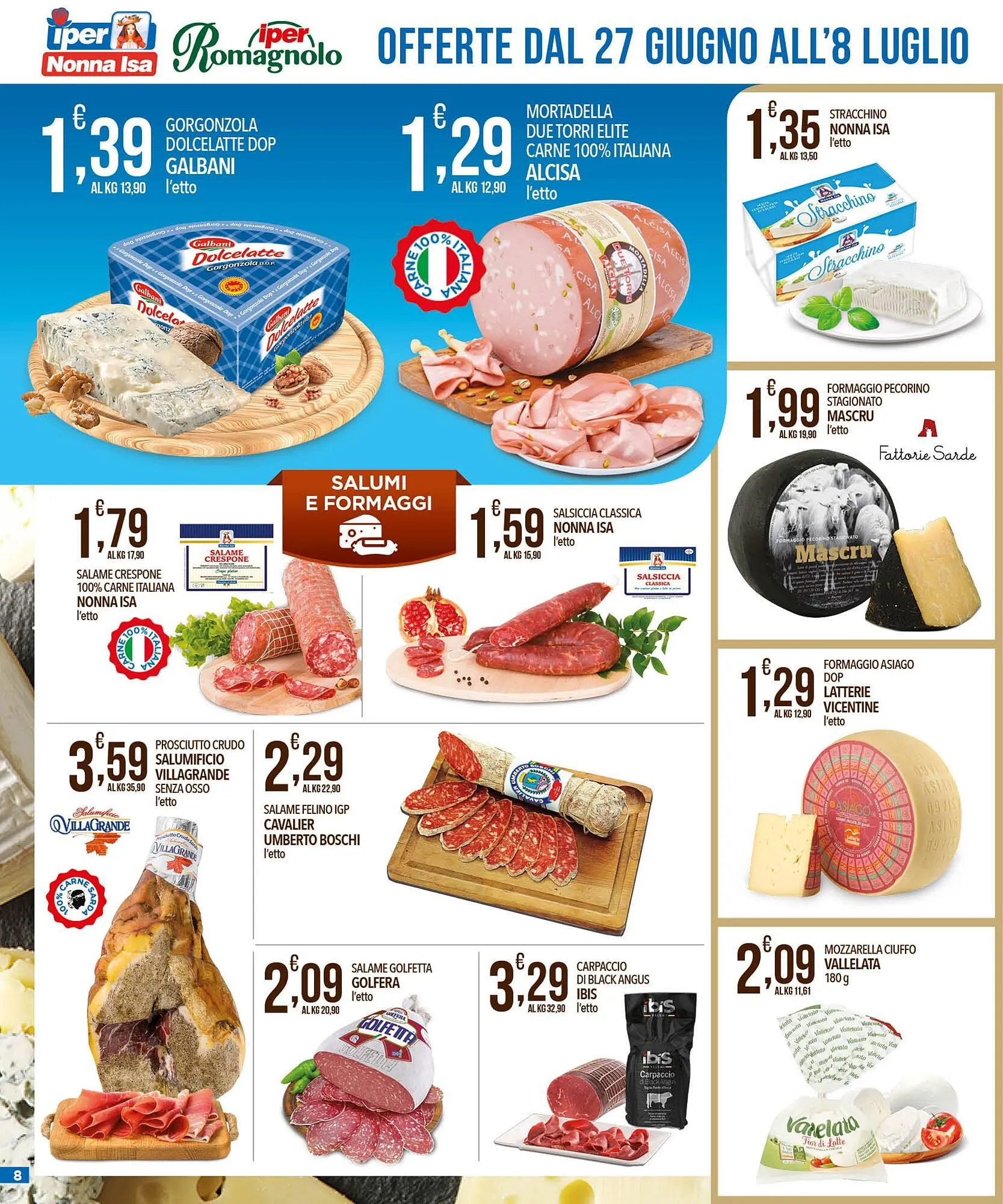 Volantino Iper Romagnolo da 27 giugno a 8 luglio di 2025 - Pagina del volantino 8