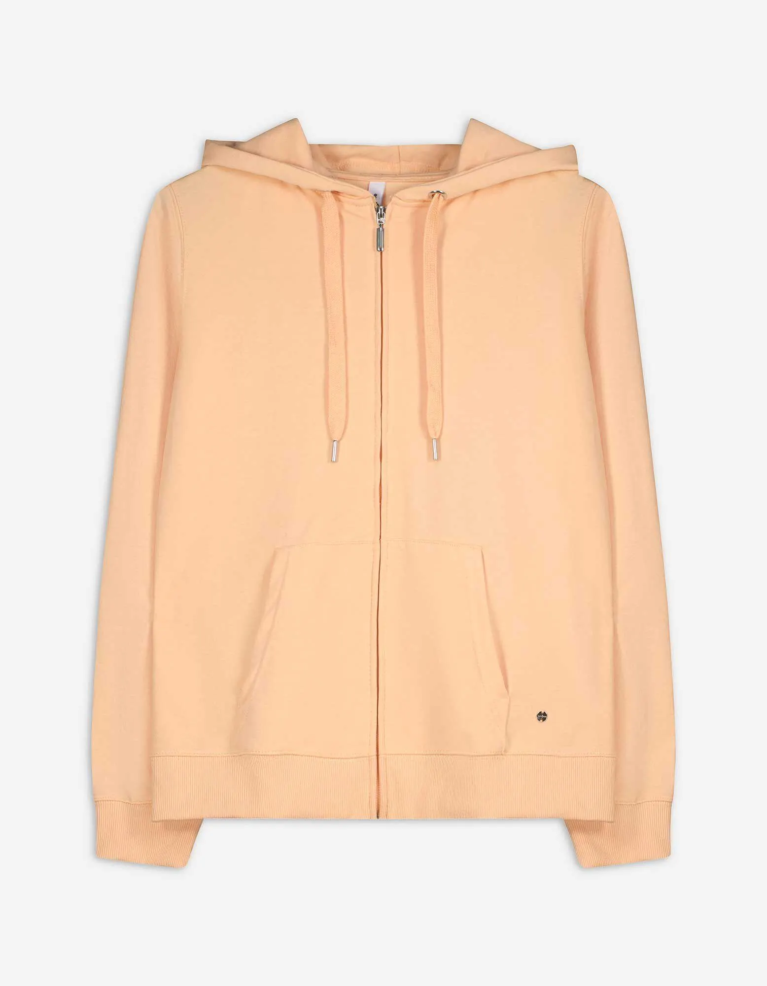 Felpa aperta - Cappuccio con coulisse - arancione